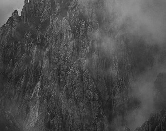 Mangart in the fog , 2021