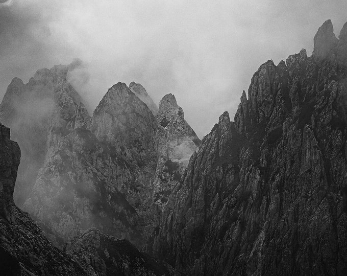 Mangart in the fog , 2021