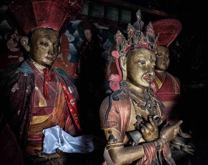 Statues in Lamayuru Monastery, 2018