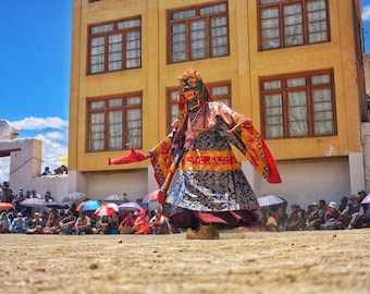 mask dance, Ladakh 2018