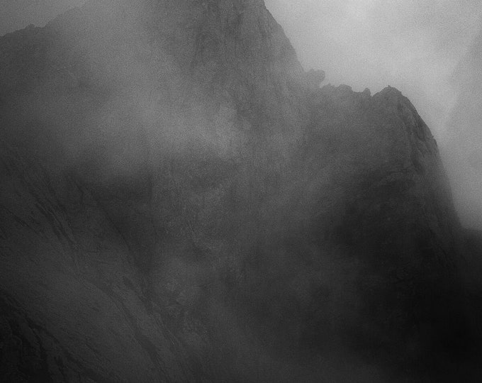 Mangart in the fog , 2021