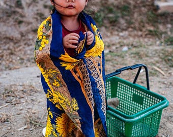 Girl with basket, Laos 2012