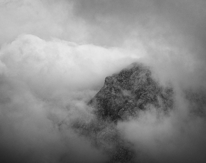 Mangart in the fog , 2021