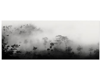 Trees in the Mist Poster | West Papua 2014 Art Print | Museum Quality Matte Paper | 8x20" / 20 x 50 cm
