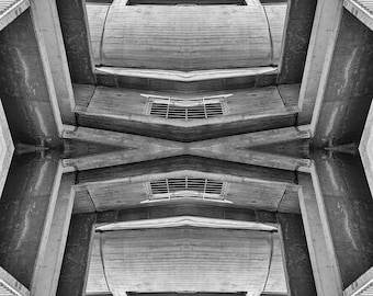 Ss. Cyril and Methodius University in Skopje, designed by Marko Mušič - Fine Art Print