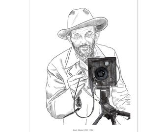 Famous Photographers - Ansel Adams - Premium Poster on matte paper