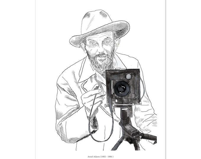 Famous Photographers - Ansel Adams - Premium Poster on matte paper