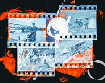 Analog Past Vietnam - working men 2001/26 - Fine Art Print on Hahnemühle Photo Rag