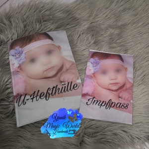 U-Hefthülle mit Foto und Namen, Motive, UHeft, Baby Geschenke, kleine Geschenk, Personalisiert Hülle, bedruckt, Baby, Mama geschenk, Filz