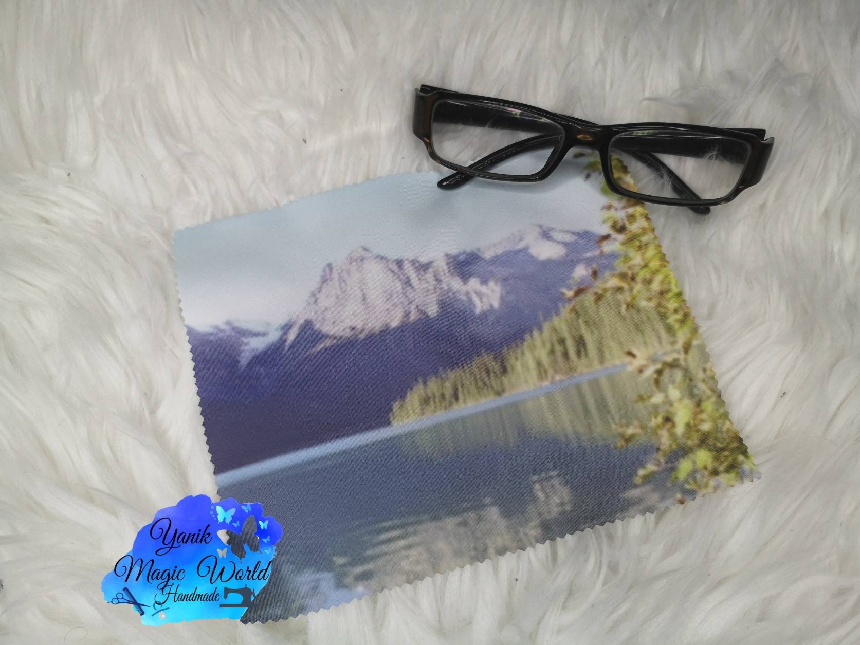 Eyeglass cleaning cloth with photo personalized glass Etsy