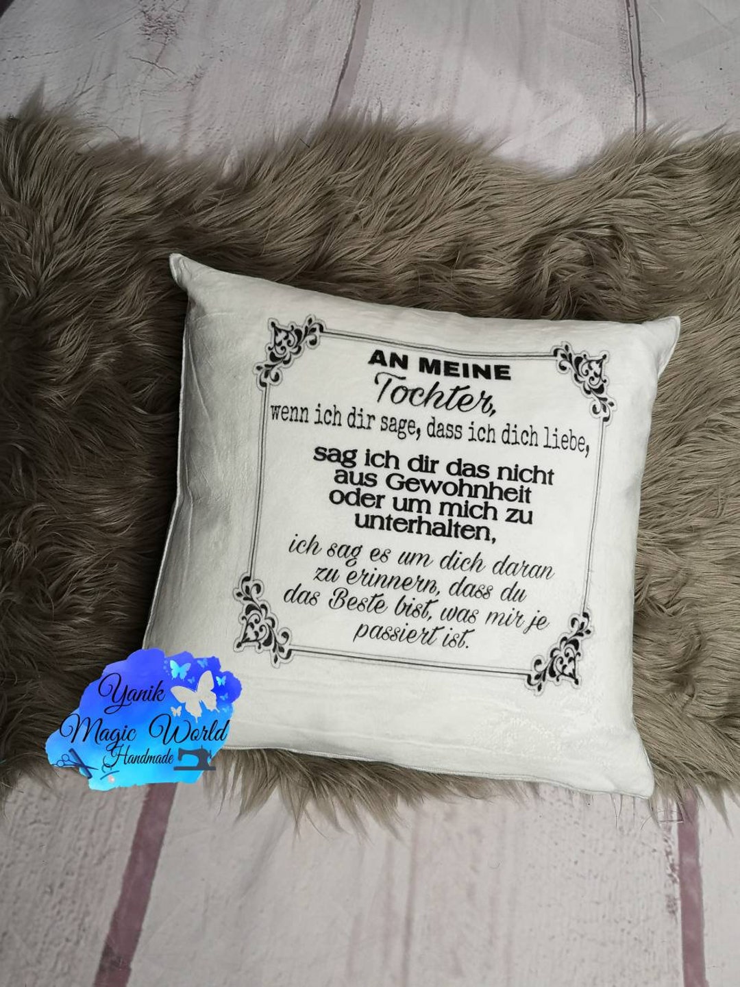 Kissen mit Spruch für meine Tochter beste Tochter kleines Etsy.de