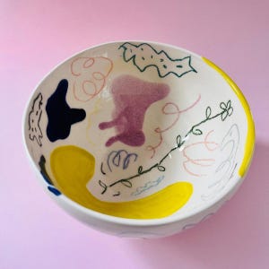 Handmade Ceramic Bowl | Artistic Serving Dish | Breakfast Bowl | Unique Home Decor | ANT Ceramic &quot;Chaos & Cosmos&quot;
