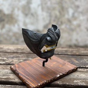 G. of Tsushima Mask (wearable with wooden base)