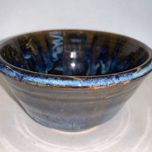 Ceramics - Medium Black Drippy Bowl