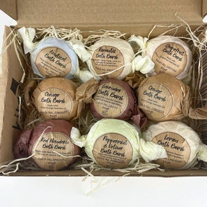 Bath Bombs, set of 9 with personalised card