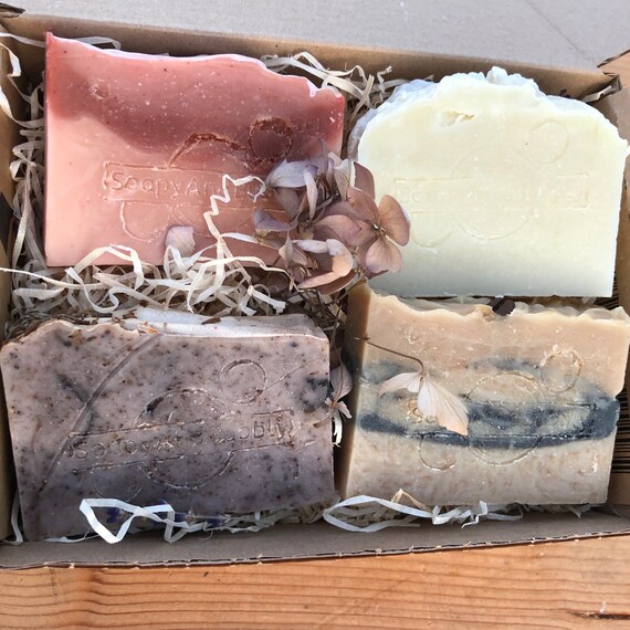 Set of 4 Natural Soaps or Shampoo Bars Etsy