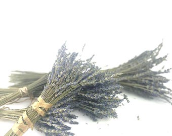 Dried Lavender Bouquet – 25, 50, or 100 Stems (Lavandula angustifolia)