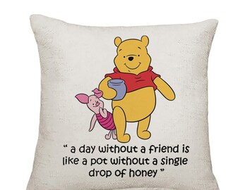 Piglet throw | Etsy Pooh Minimalist Cushion Pillow Cover