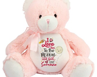 I Love You Teddy Etsy