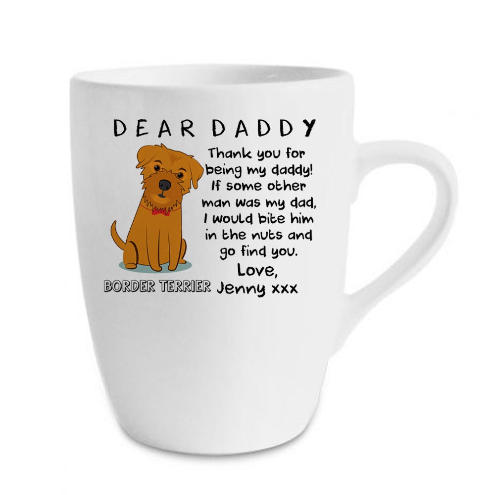 Dear daddy cheap dog mug