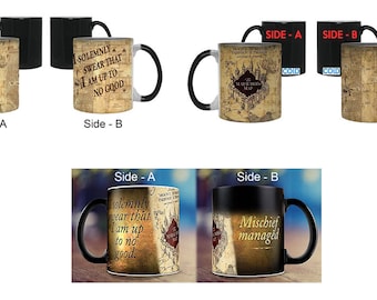 Harry Potter Heat Changing Mug Kaffeebecher Thermoaktive Kaffeetasse Marauders M