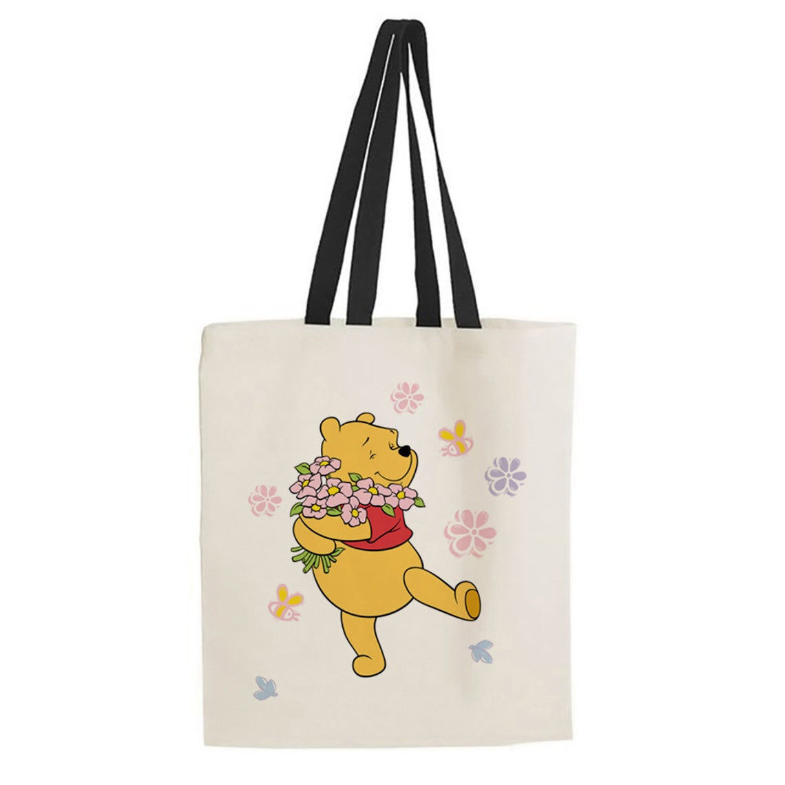 Winnie the Pooh Themed Shopping Cotton Tote Bag. Etsy