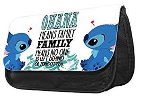 Ohana Means Family Lilo and Stitch Themed Pencil Case-make up Case