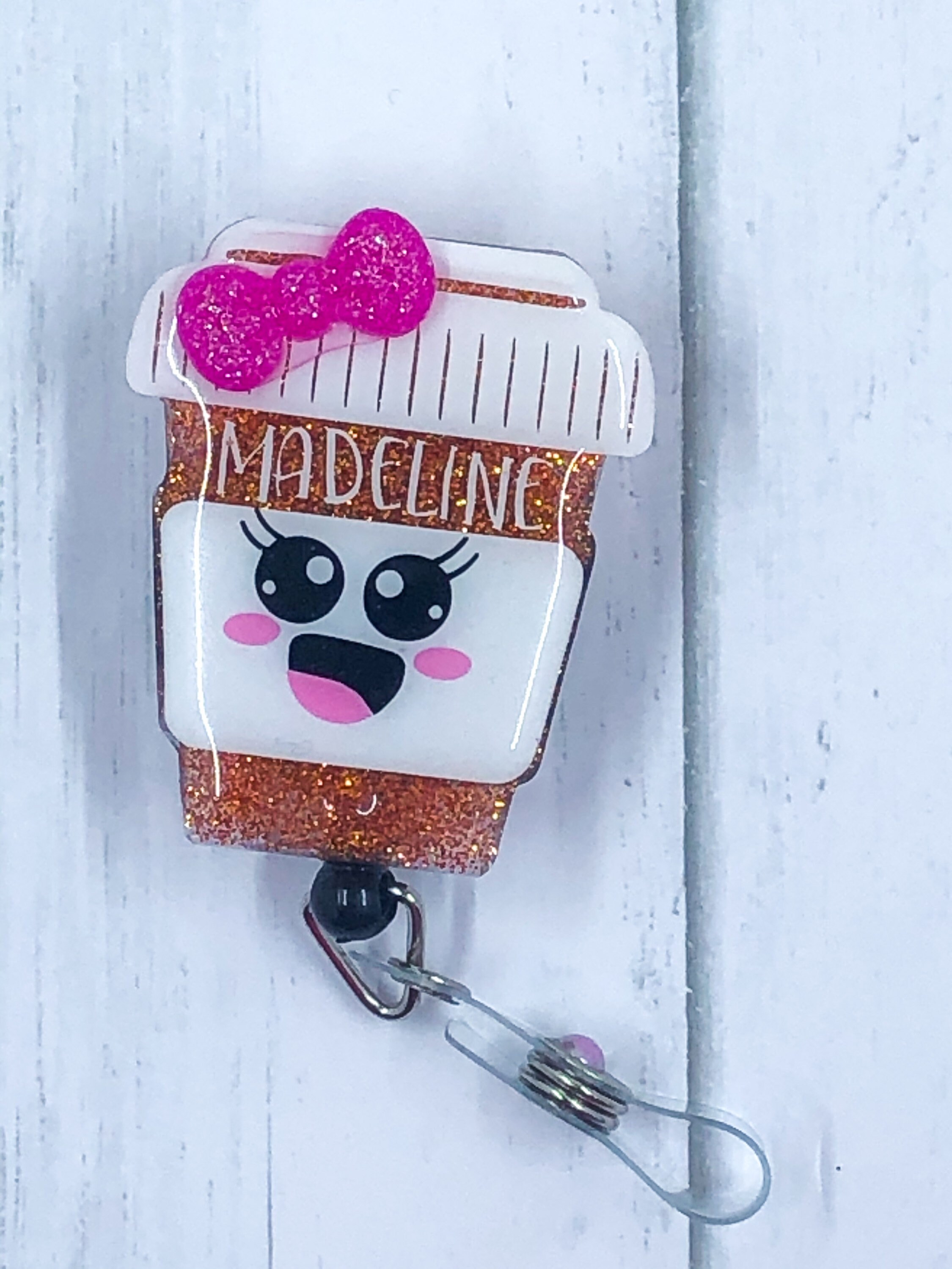 Pill Bottle Badge Reel Personalized Badge Reel Etsy