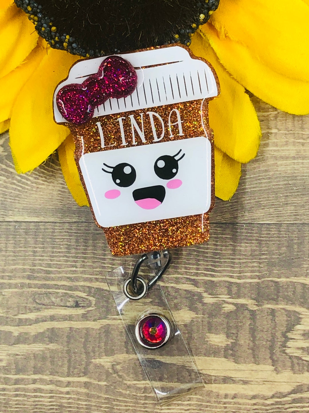 Pill Bottle Badge Reel Personalized Badge Reel Etsy