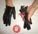 Women's Driving  Black Genuine Italian Soft Leather Gloves with Zippers and Buttons Designer Model Gloves Perfect Gift 