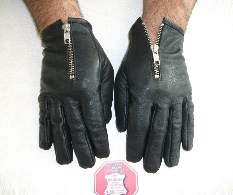 Designer Gloves Men's Driving Black Genuine Leather Gloves Etsy