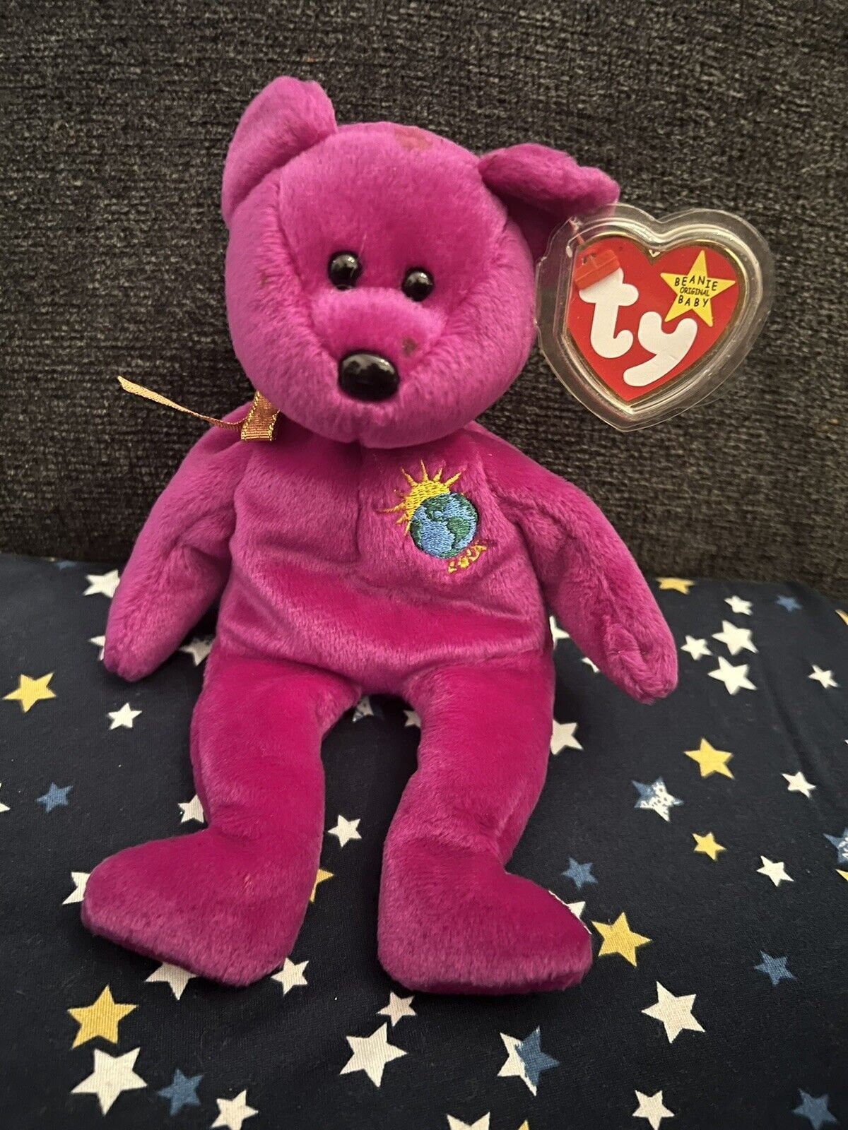 Purple Millennium Bear Beanie Baby Value Ty Beanie Babies