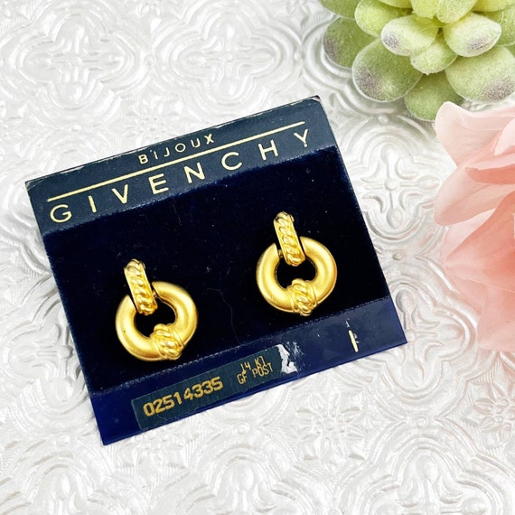 Givenchy Vintage Bijoux Brushed Gold Doorknocker … - image 1