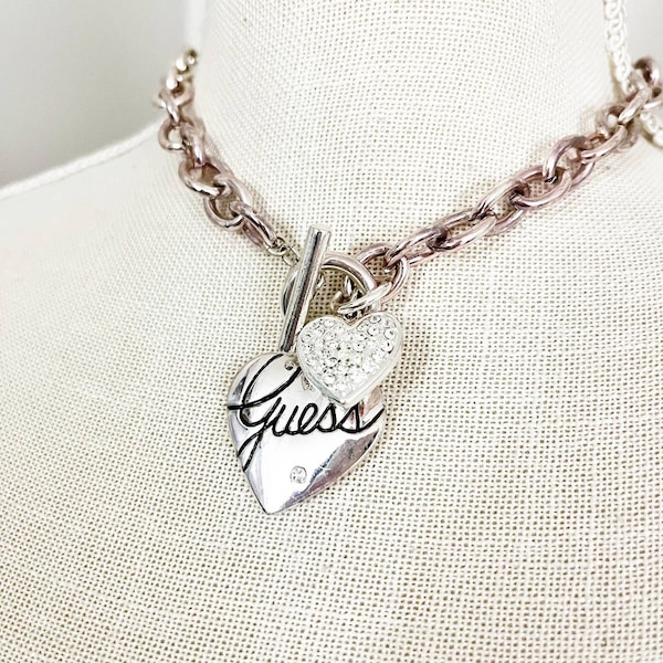 Guess Y2K Vintage Charm Necklace