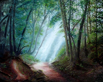 Die Überfahrt (The Passage), oil painting, original oil painting