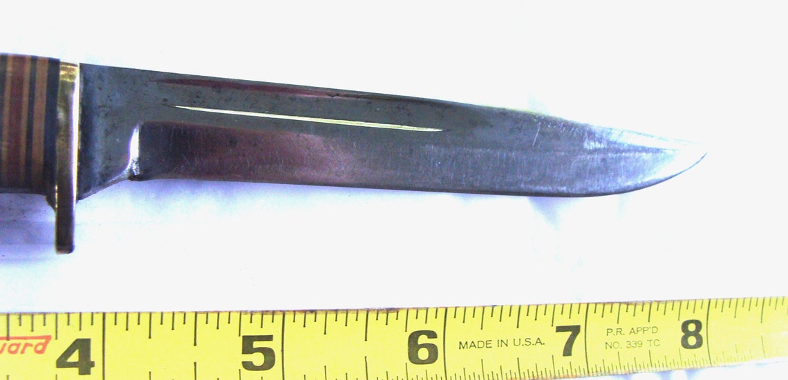 Western 648 Hunting Knife Boulder CO Jigged Bone Etsy