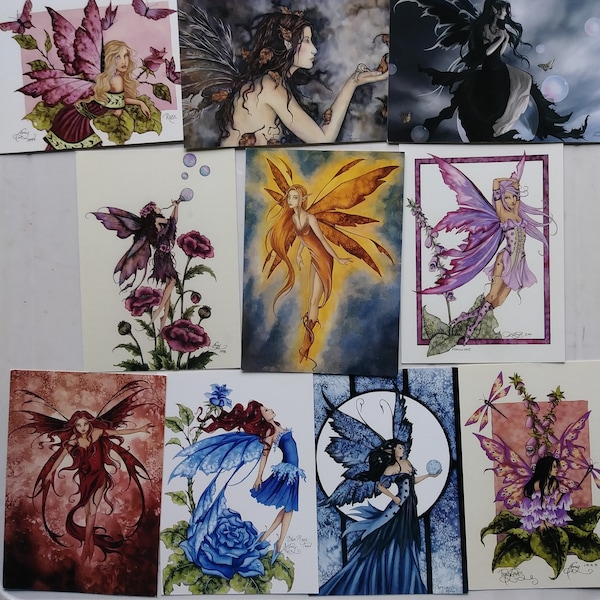 Amy Brown Fairy Postcards Set Of 10