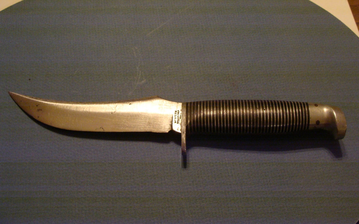 Western F39 & Original Sheath Knife marked on guard Hunting Etsy