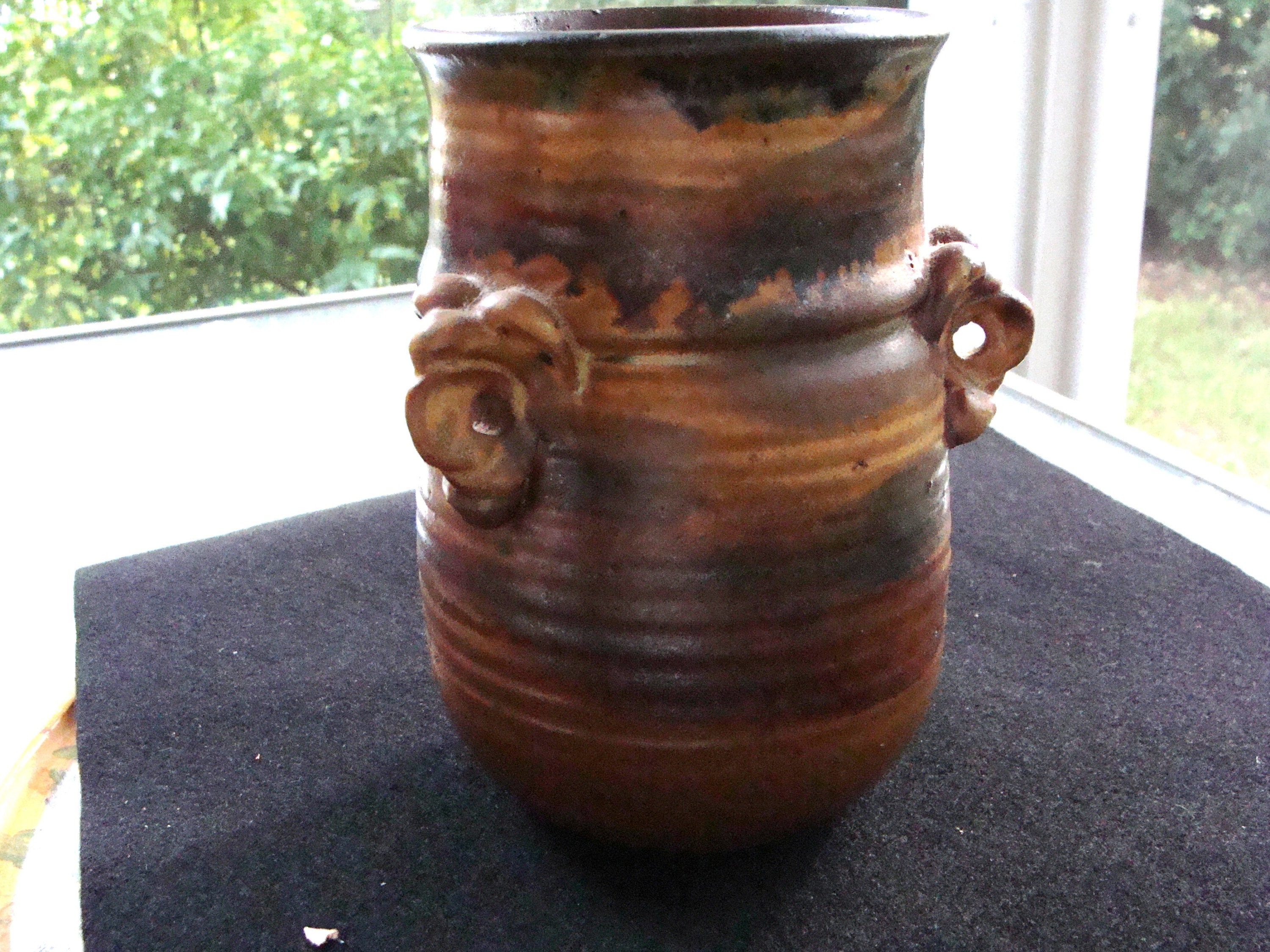 Vintage Elephant Handled Vase Etsy