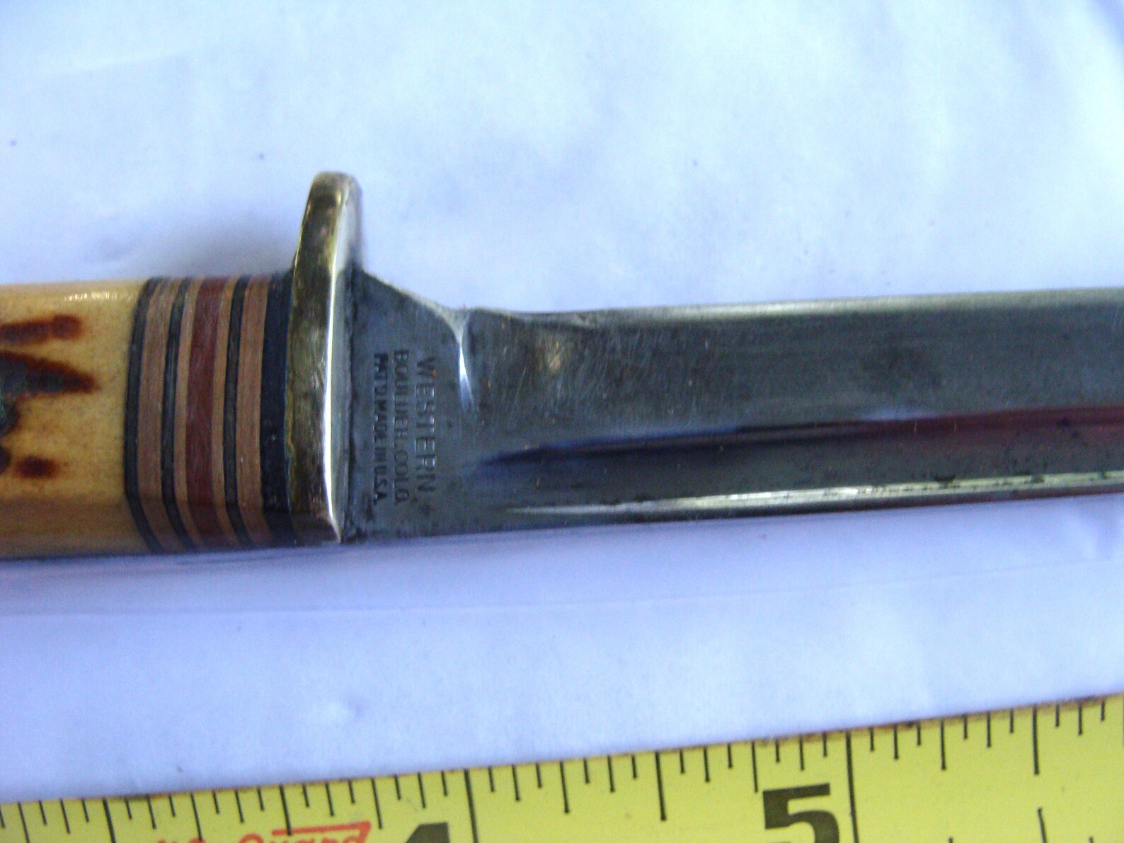 Western 648 Hunting Knife Boulder CO Jigged Bone Etsy