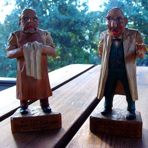 Hand Carved Wooden Figurines Doctor & Dentist. Anri?