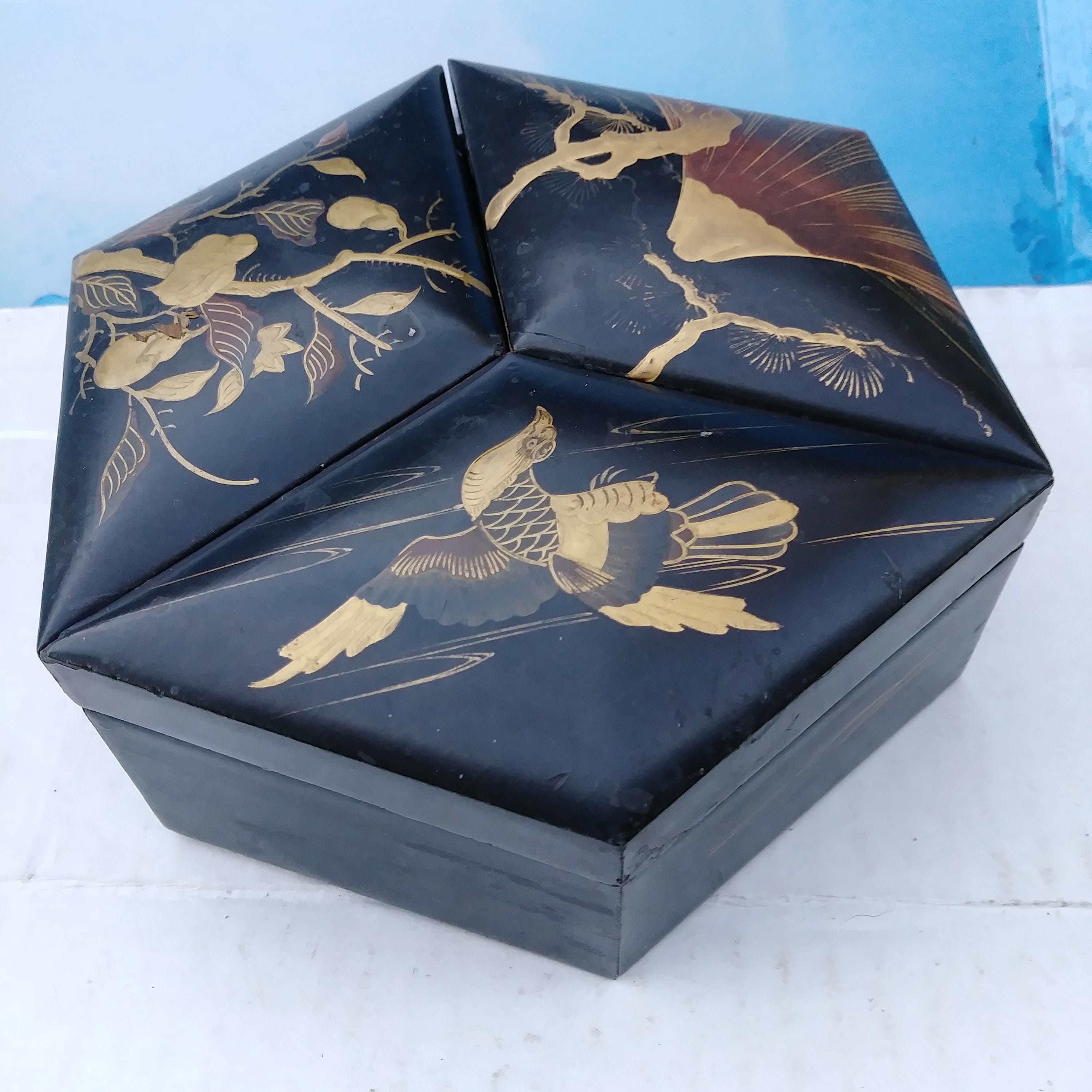 Japanese Chinoiserie Boxes - Etsy Japanese Chinoiserie Boxes - Etsy