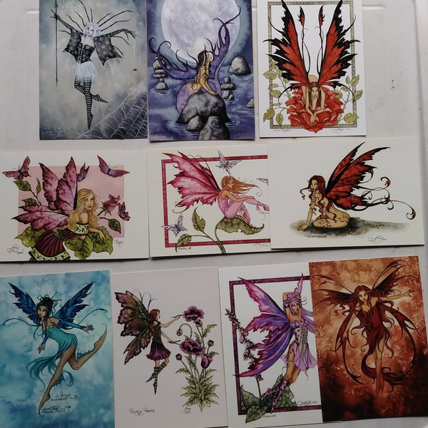 Amy Brown Fairy Postcards Set Of 10