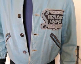 1952 Hockey Team Jacket - Leather