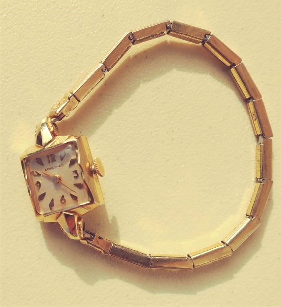 Vintage Longines 14 K Gold Ladies Mechanical Watch