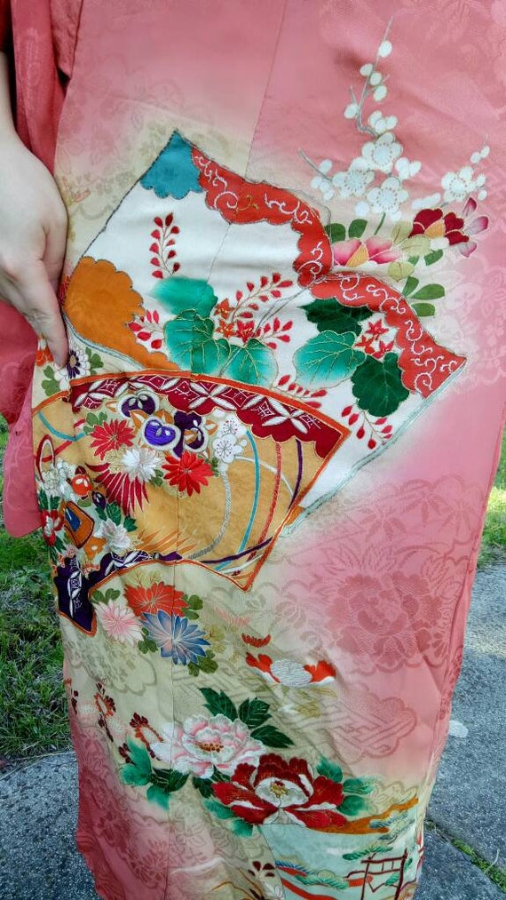 Japanese Museum Quality Houmongi Kimono! Real Silk