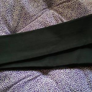 Premium Japanese Style Mens Kaku Soft Flat Heko Obi Hybrid Kimono Belt, Easy to Tie For Beginners! Black! Good Gift!