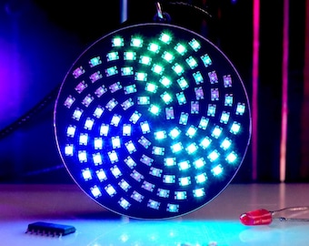 Duonacci Pendant: Green and Blue LED Necklace - Rechargeable Rave EDM Jewelry