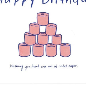 Toiletpapier Happy Birthday Card