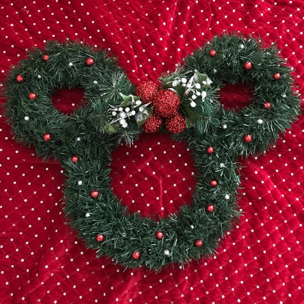 Mickey Mouse Inspired Christmas Wreath